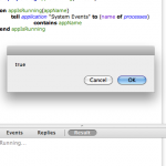Applescript: Check Application Is Running