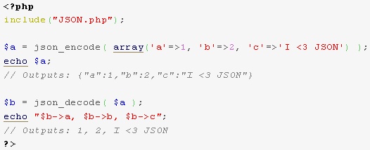 json in PHP4