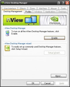nview desktop manager not working