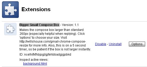 gmail compose resize for chrome