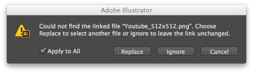 Adobe Illustrator Cs5 Could Not Find The Linked File