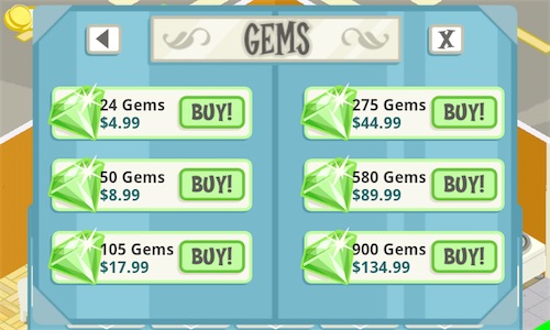 The Three Ways to Get Gems in Restaurant Story