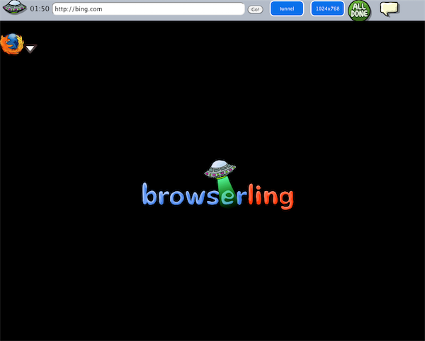 Browserling Blank or Logo Screen