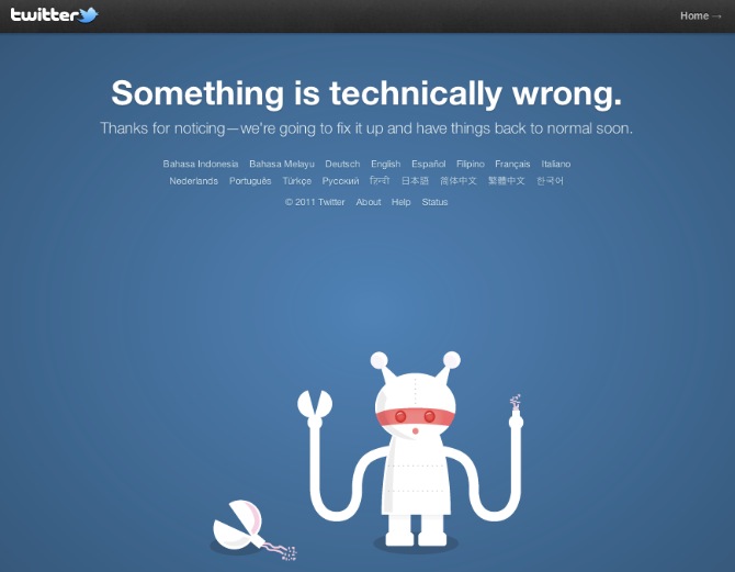 Twitter Support: Something is technically wrong.