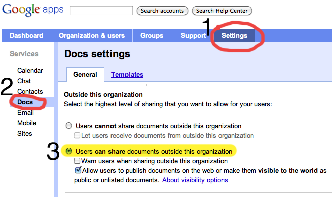 Fixing Google Docs: Share Outside My Organization