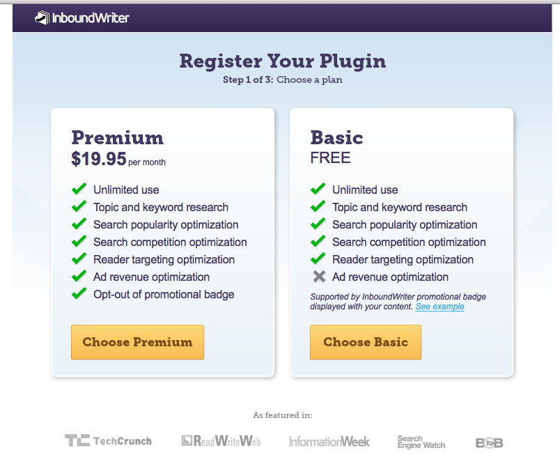 Inboundwriter Pricing