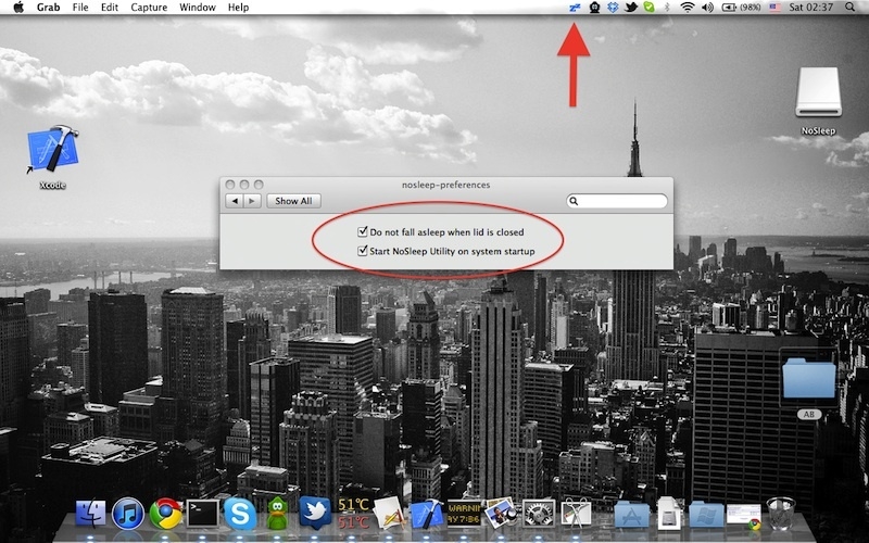 nosleep mac os x