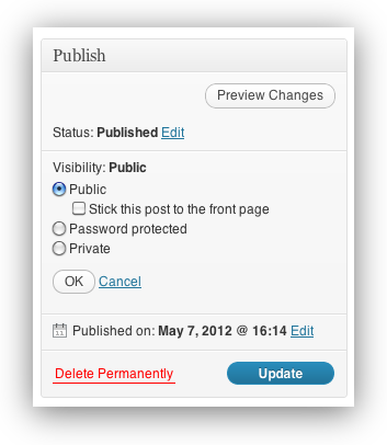 Wordpress  Sticky Vs Announcement