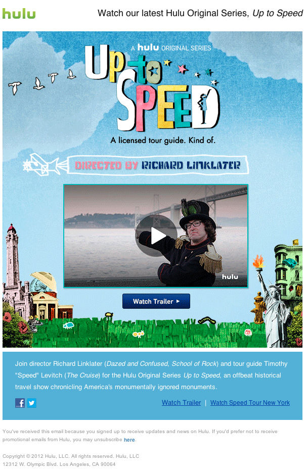 Watch our latest Hulu Original Series: Up to Speed