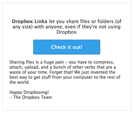 Announcing Dropbox Links – The best way to share your stuff, ever.