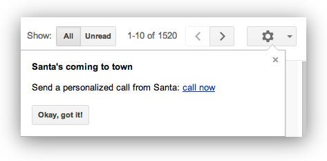 Google Voice Offers Santa Tracker