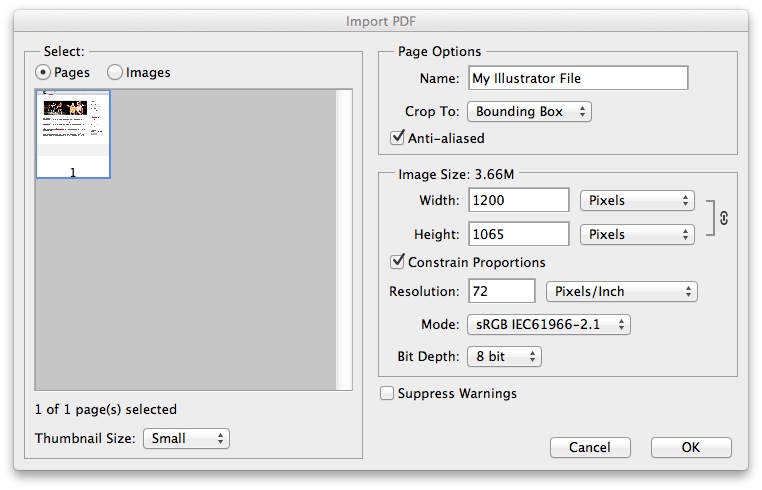 Open Illustrator Files with Photoshop