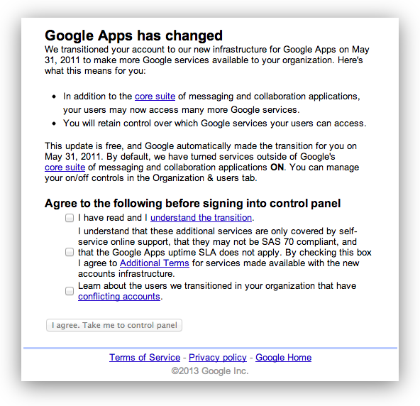 Google Apps Changes – Round 2