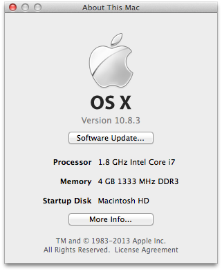 OS X System Information
