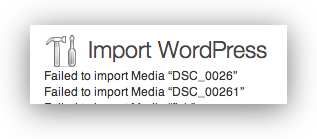 Failed to import Media – Solved