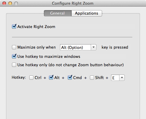 RightZoom and Cinch on OSX 10.9 Mavericks